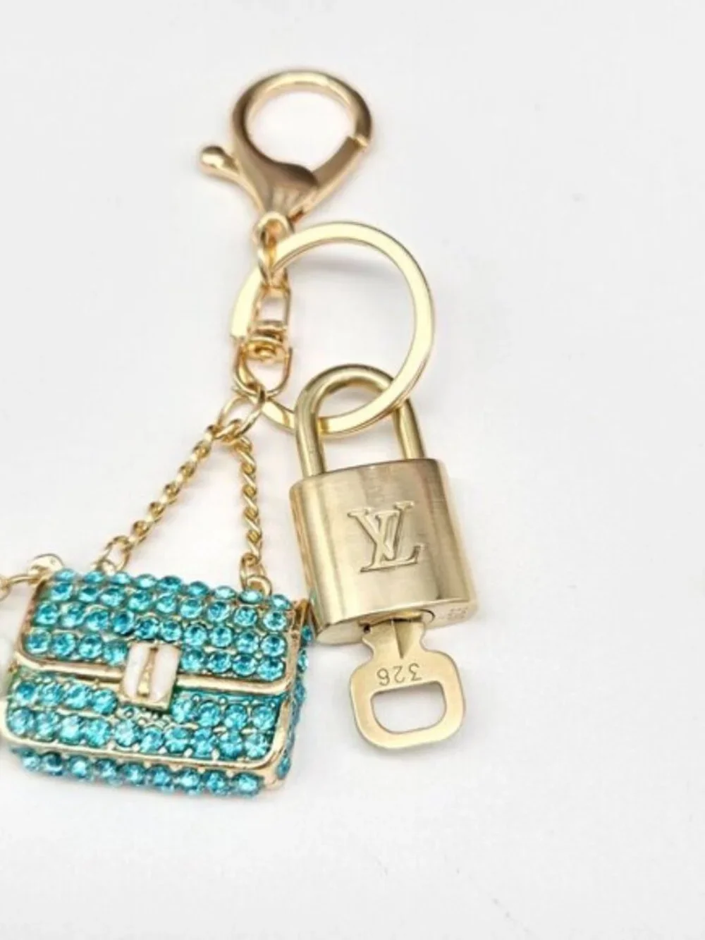 Louis Vuitton Gold Padlock 🔒 Key Set Authentic LV w/ Unbranded Keychain